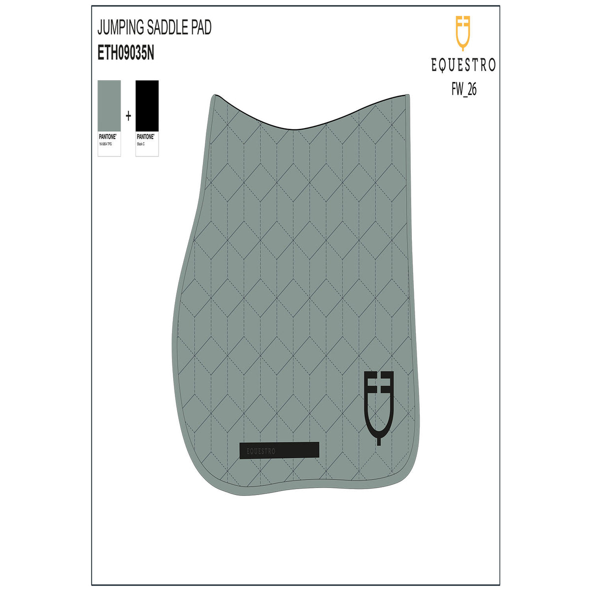 Mantilla de Salto con Acolchado de Cubos