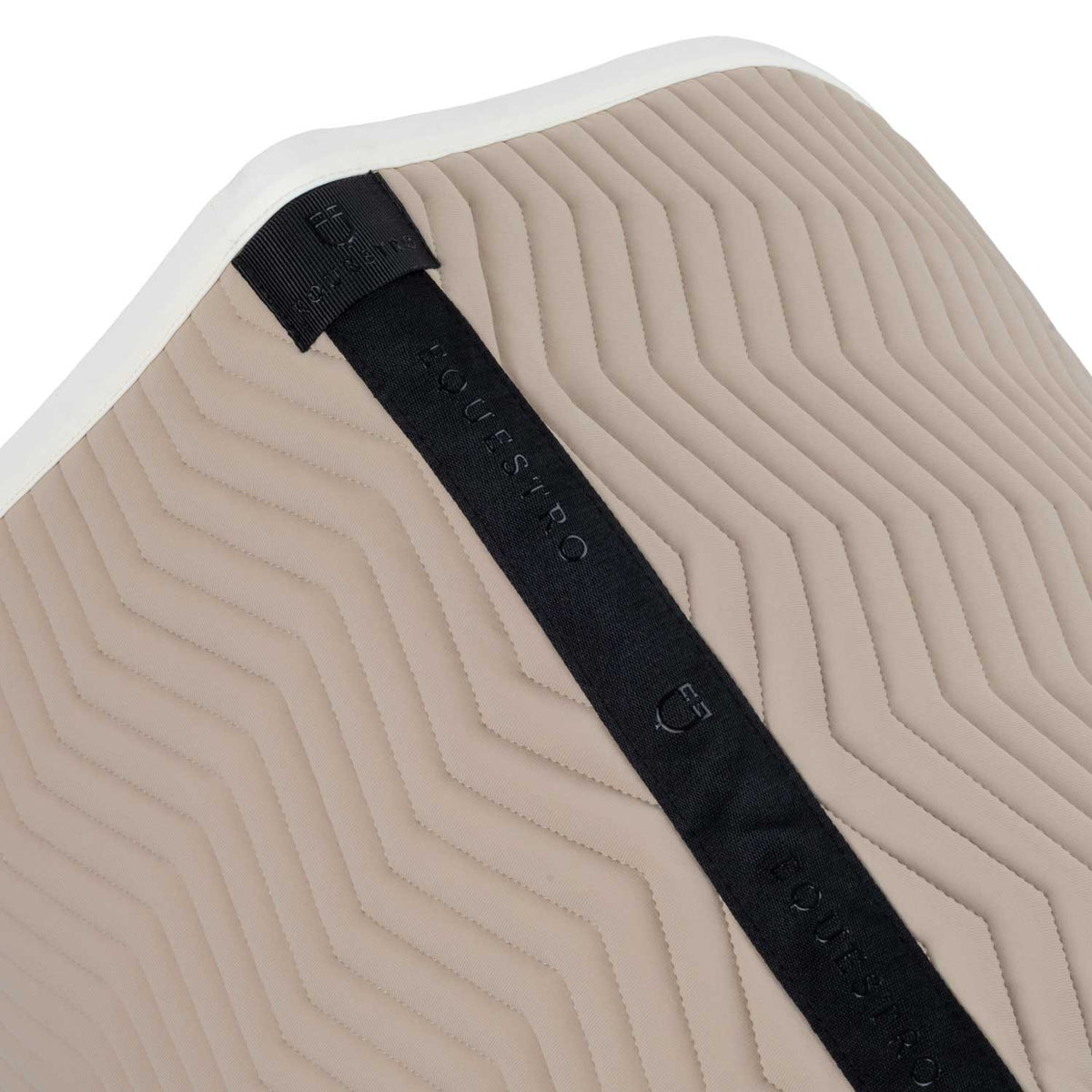 Mantilla de Salto con Acolchado de Ondas - Beige
