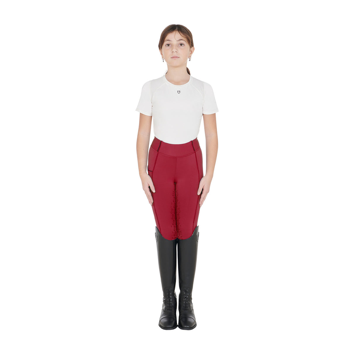 Legging para Niña con Forro Polar - Rojo