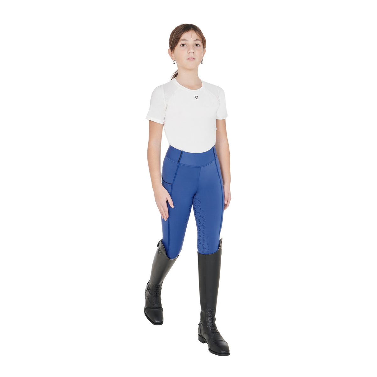 Legging para Niña con Forro Polar - Azul Petróleo