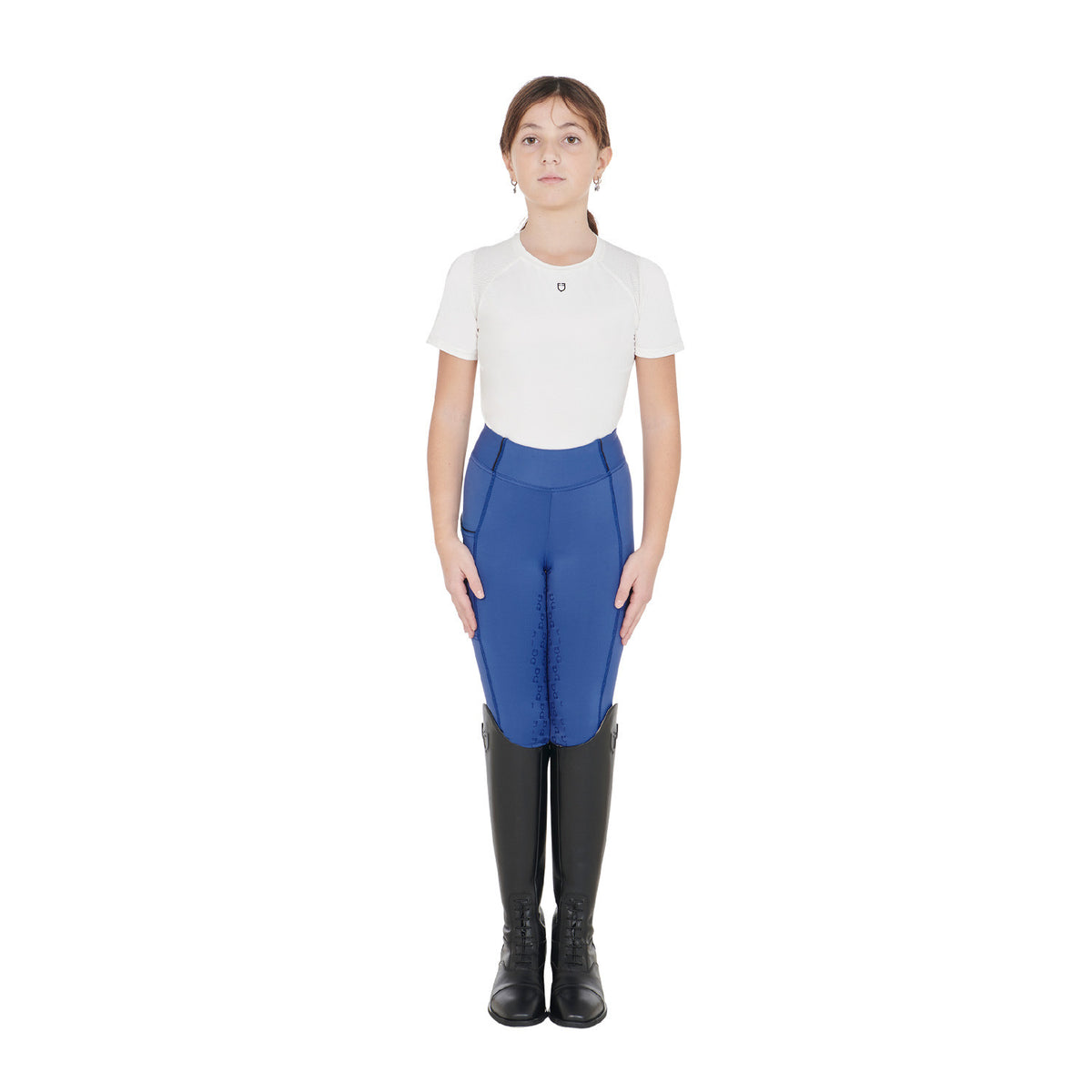 Legging para Niña con Forro Polar - Azul Petróleo