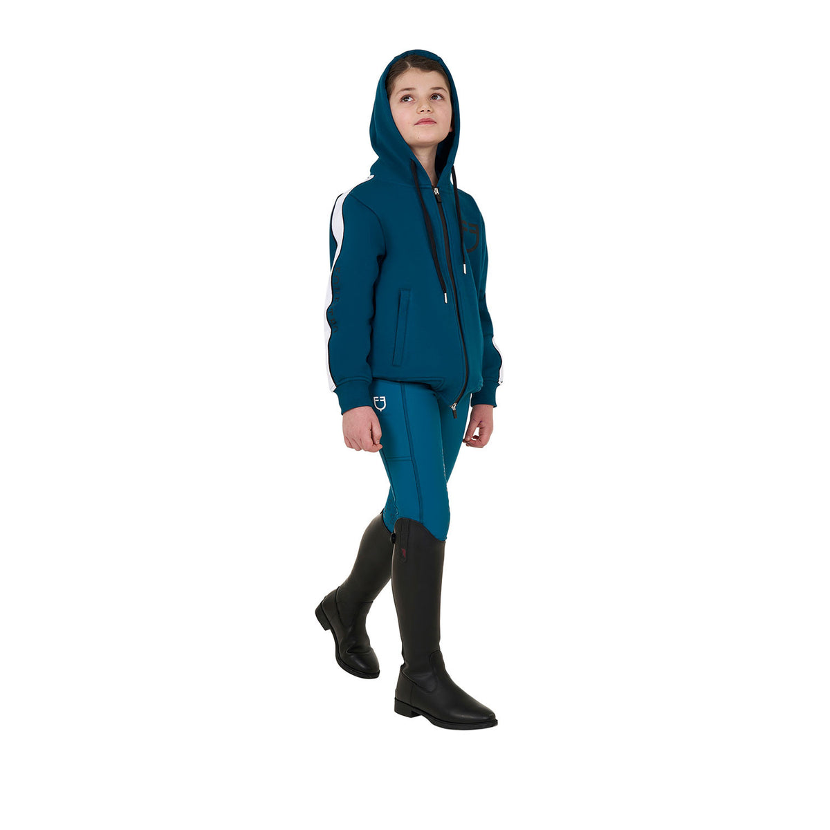 Legging para Niña con Forro Polar - Azul Coral