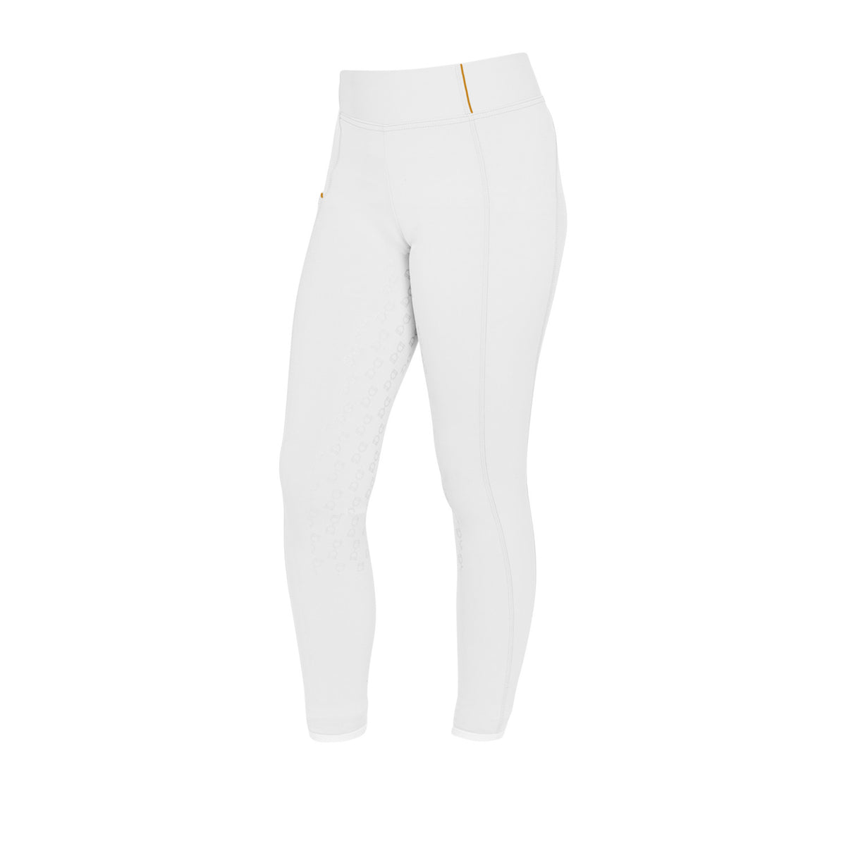 Legging para Niña con Forro Polar - Blanco/Amarillo