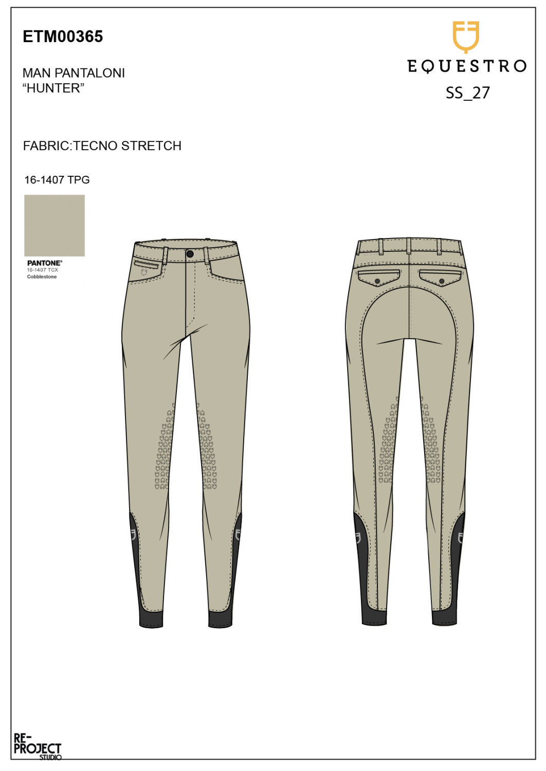 Pantalones de Hombre Slim Fit con Grip en la Rodilla