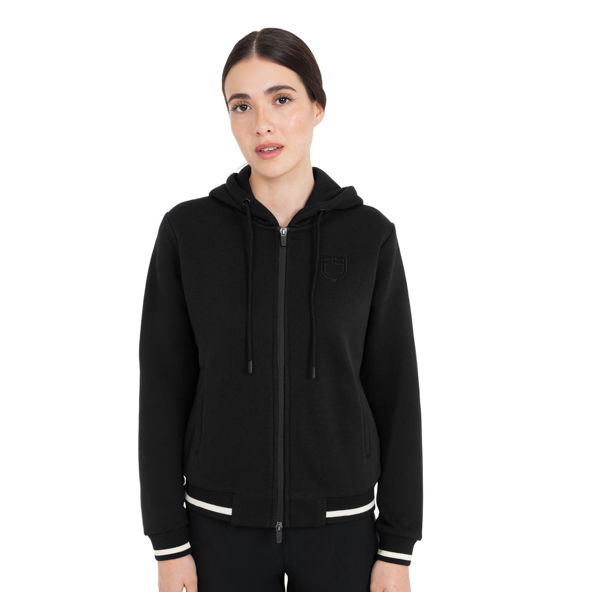 Sudadera con Capucha para Mujer y Cremallera Frontal
