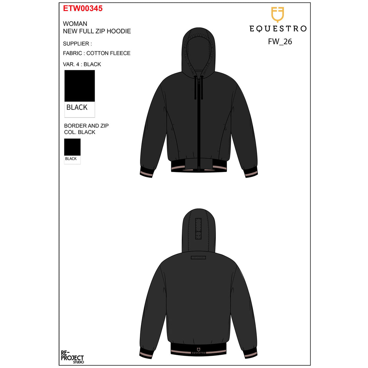 Sudadera con Capucha para Mujer y Cremallera Frontal