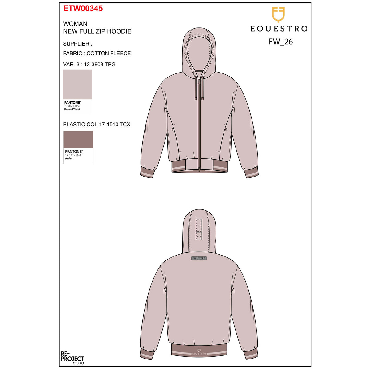 Sudadera con Capucha para Mujer y Cremallera Frontal