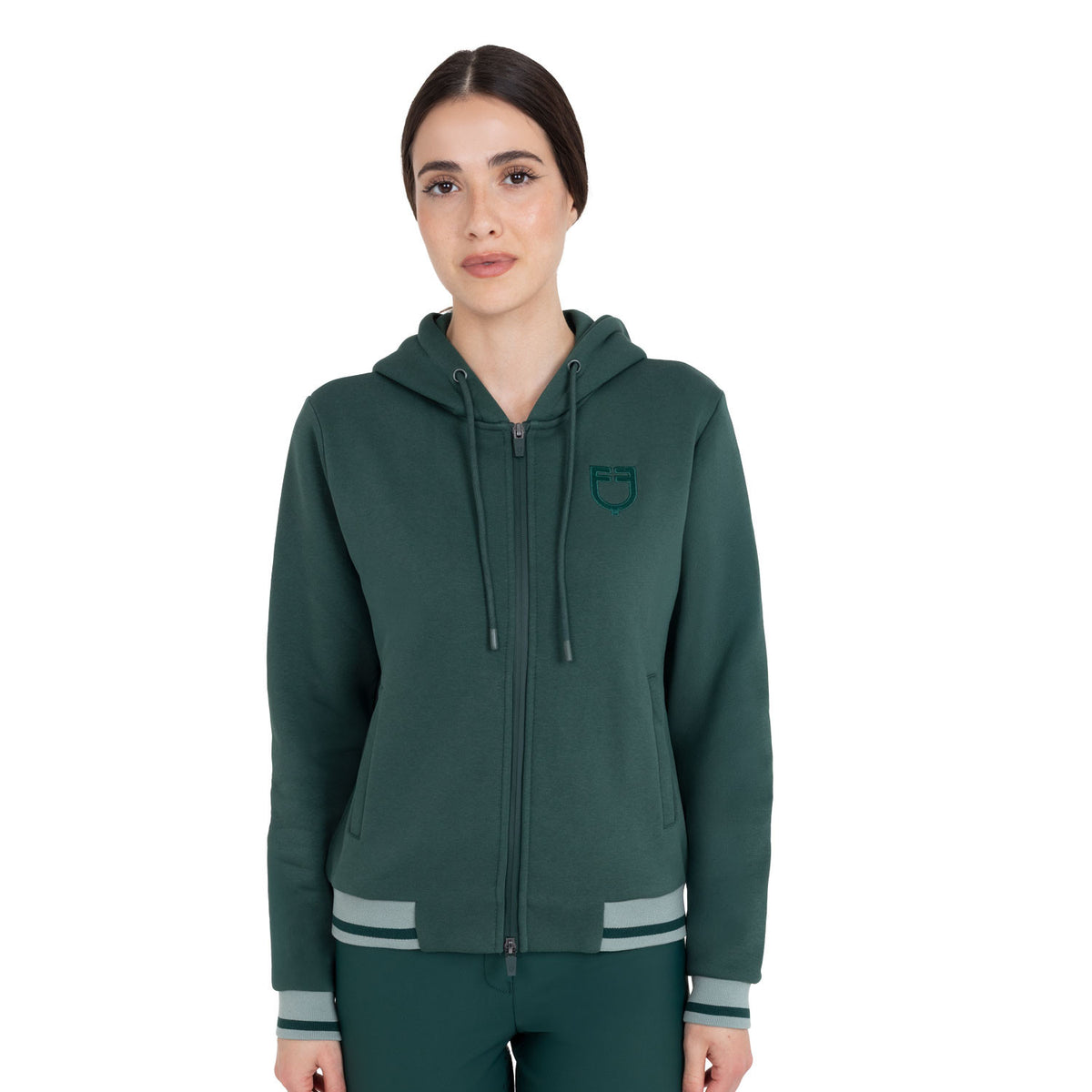 Sudadera con Capucha para Mujer y Cremallera Frontal