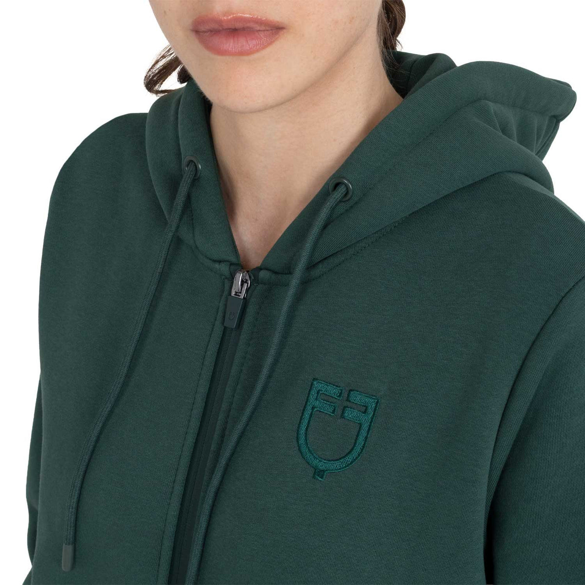 Sudadera con Capucha para Mujer y Cremallera Frontal