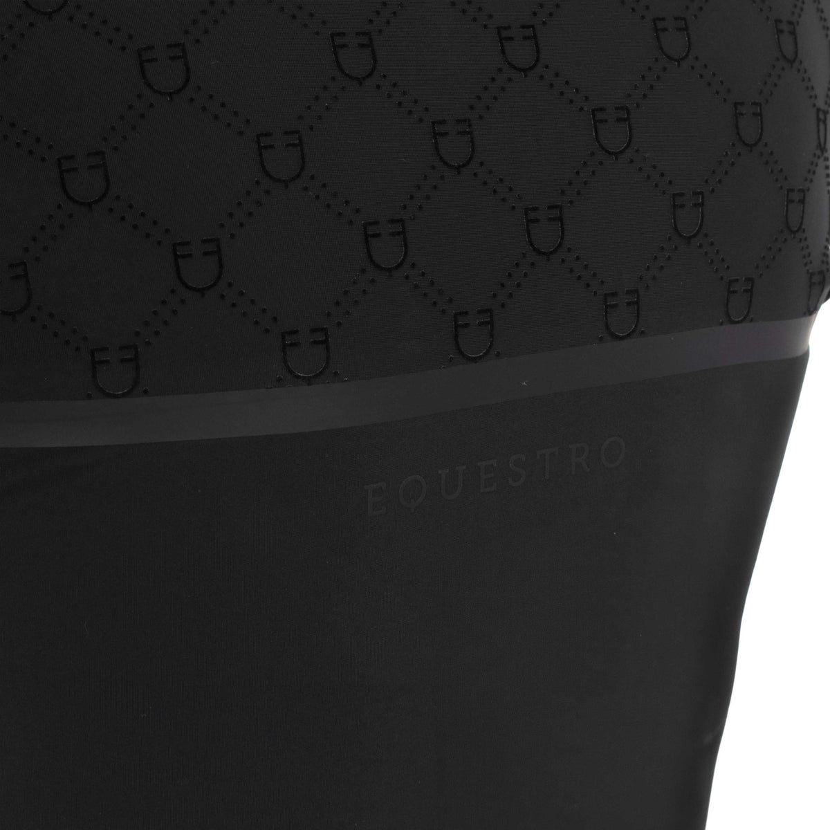 Polo de Entrenamiento para Mujer de Manga Larga con Estampado de Monograma