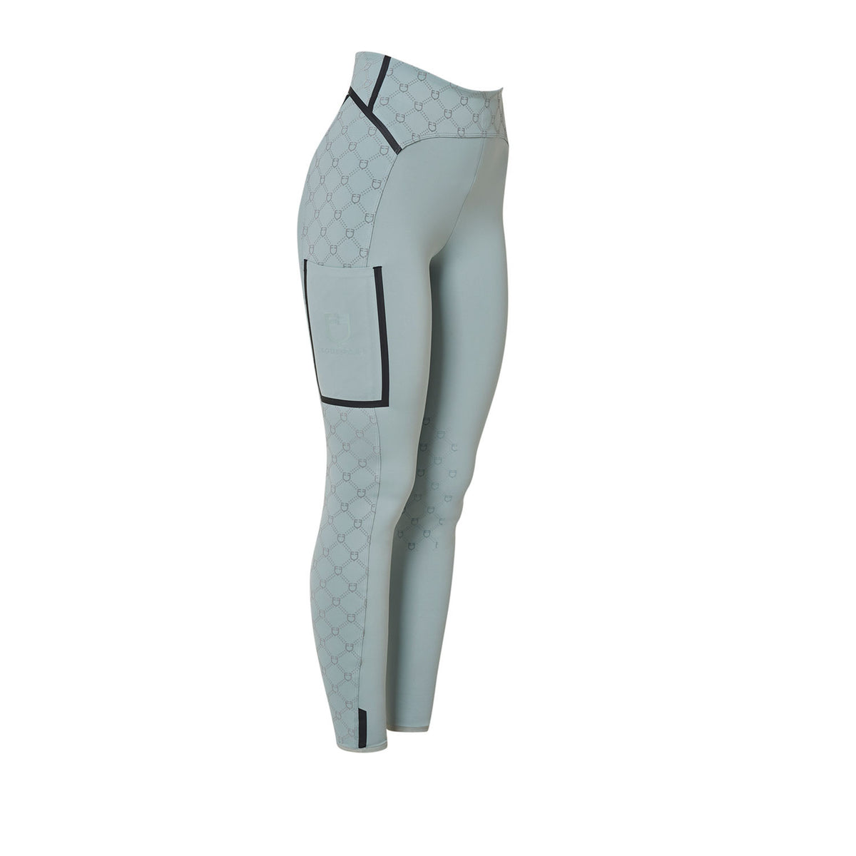 Leggings de Mujer de Cintura Alta en Tejido Técnico con Monograma