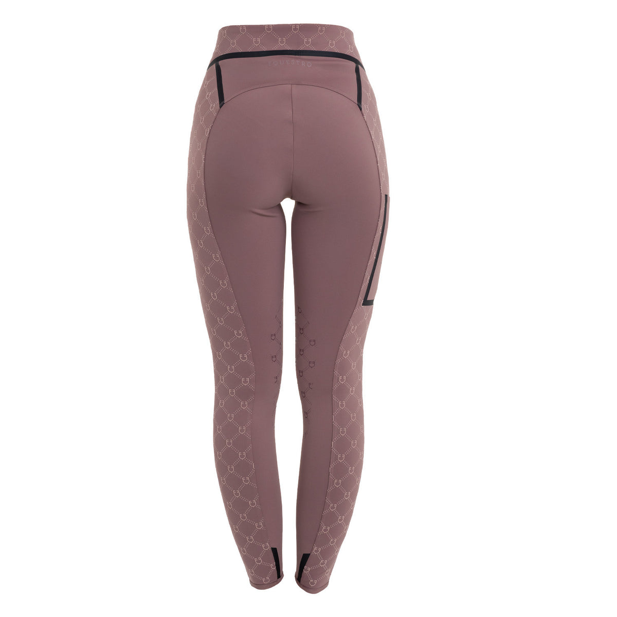 Leggings de Mujer de Cintura Alta en Tejido Técnico con Monograma