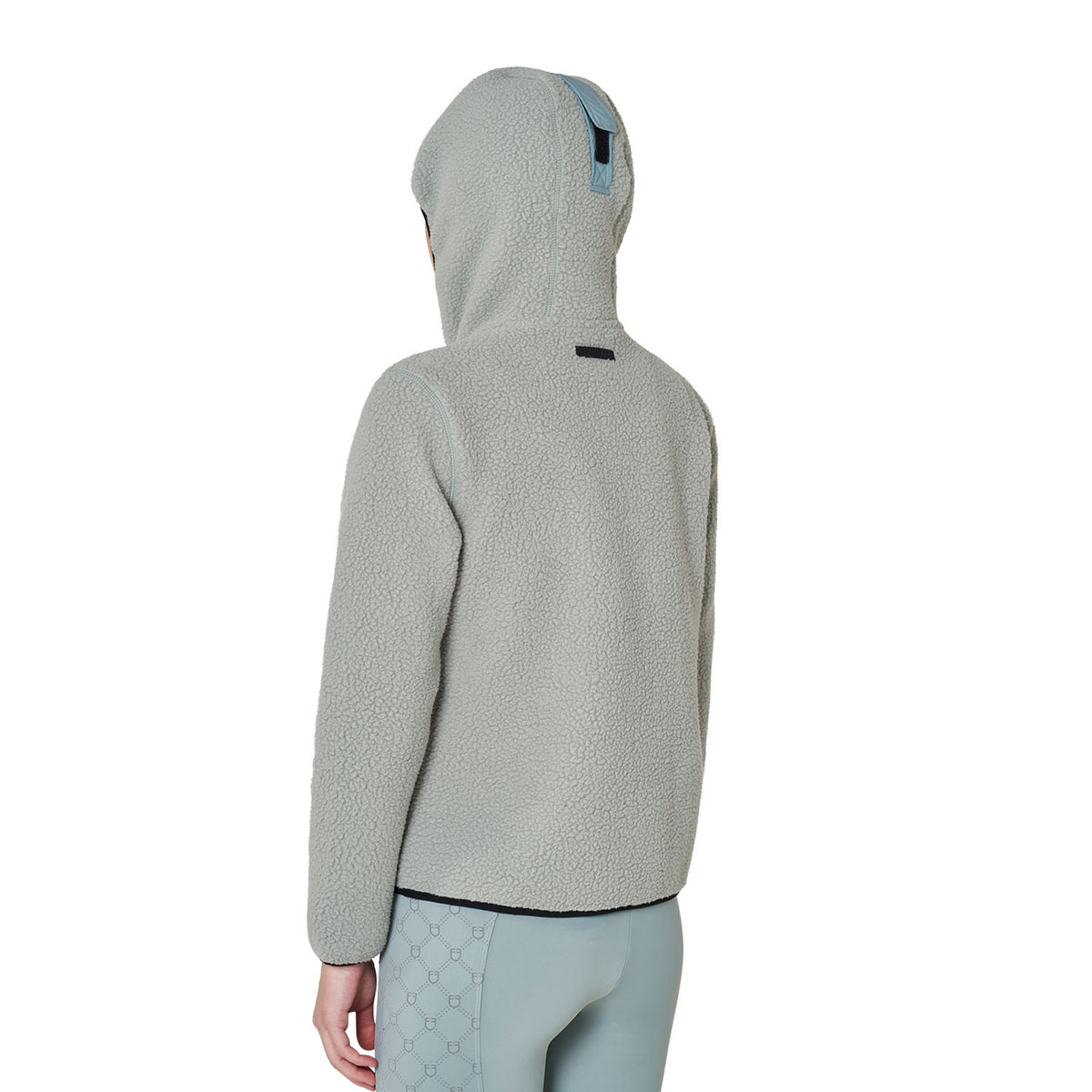 Sudadera de Mujer de Forro Polar Teddy con Capucha y Cremallera