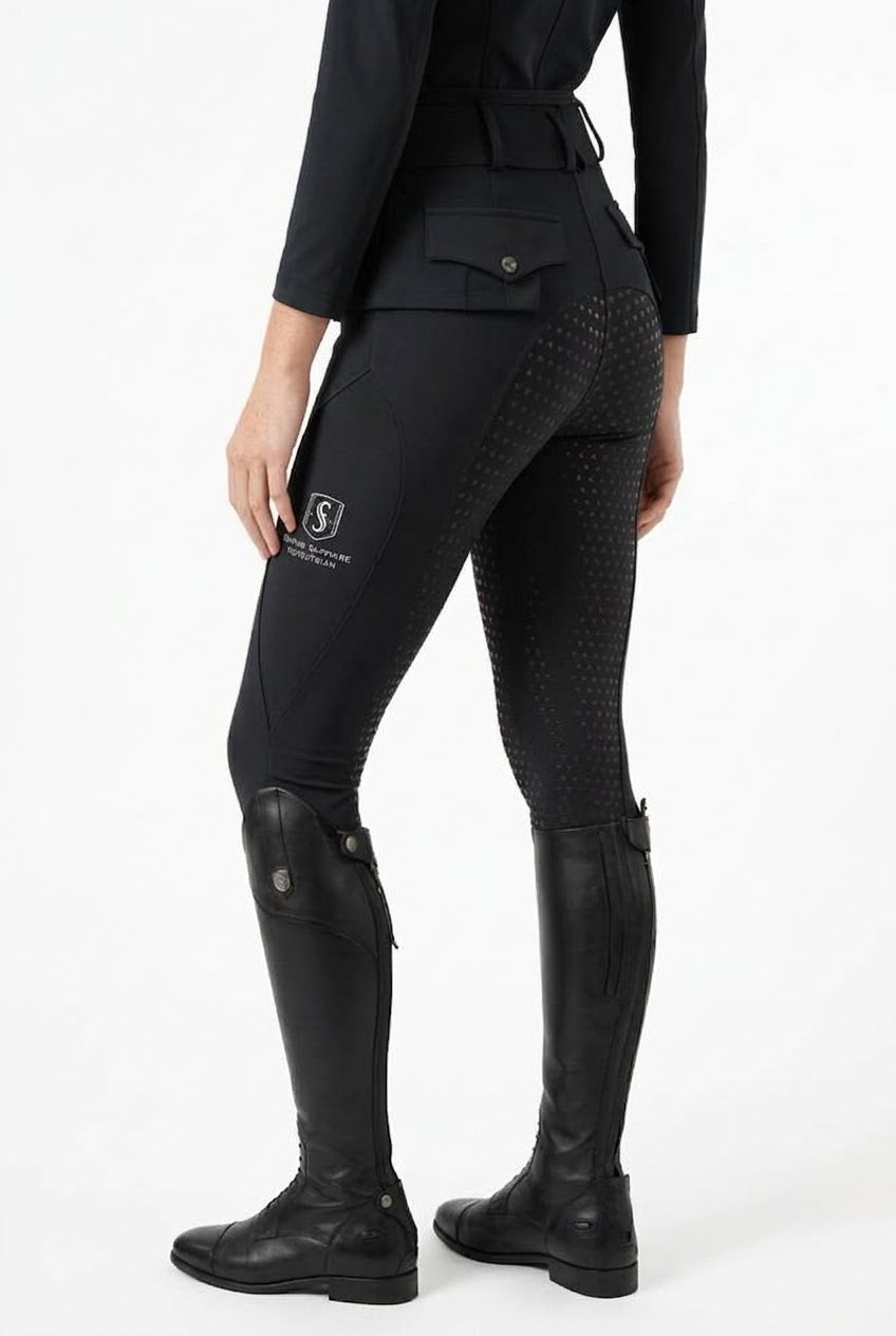 Legging Equitación Full Seat EMPIRE SAPPHIRE - Negro