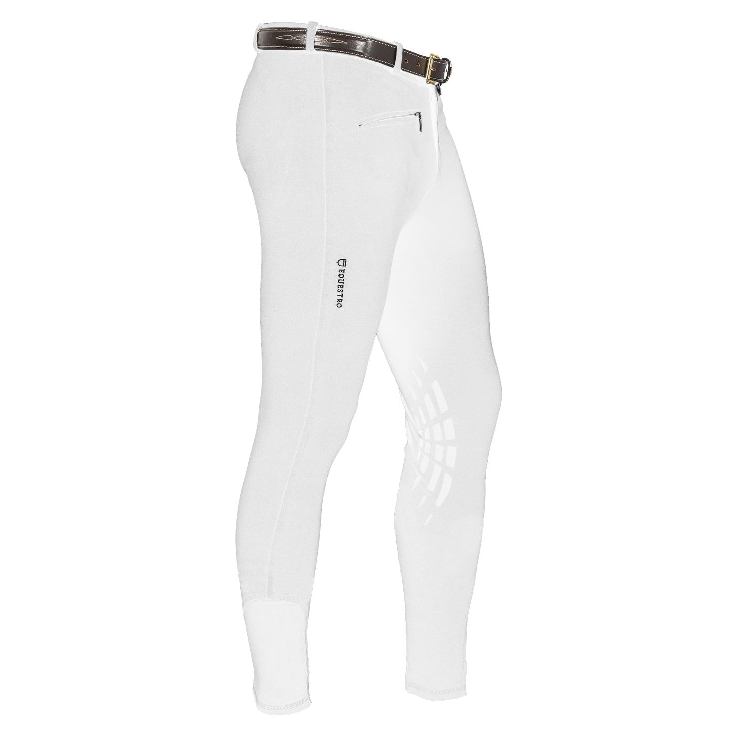 PANTALONES DE HOMBRE MODELO ZEUS EN ALGODÓN ELÁSTICO - Blanco