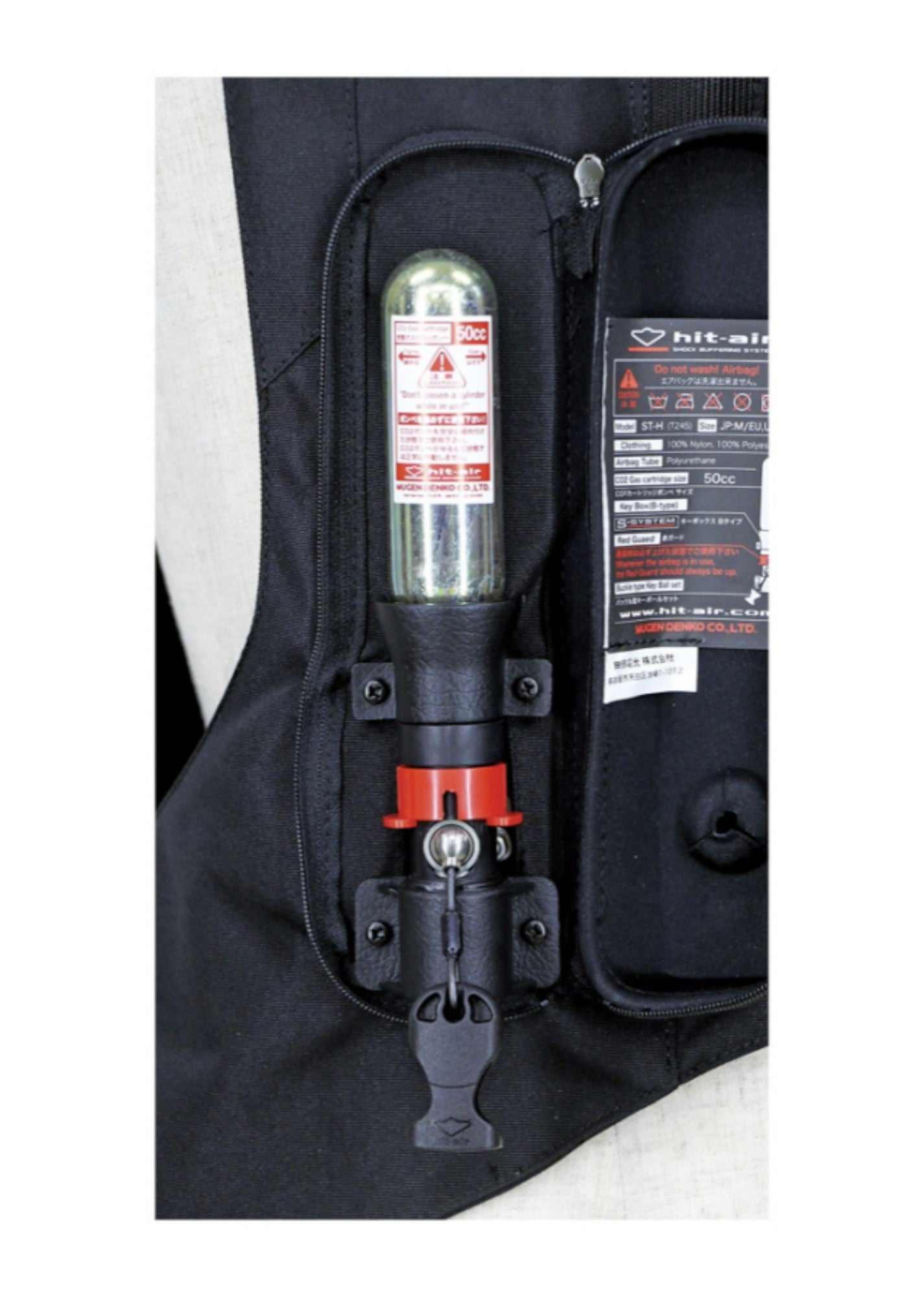 Chaleco de seguridad HIT AIR MLV2-H - Negro