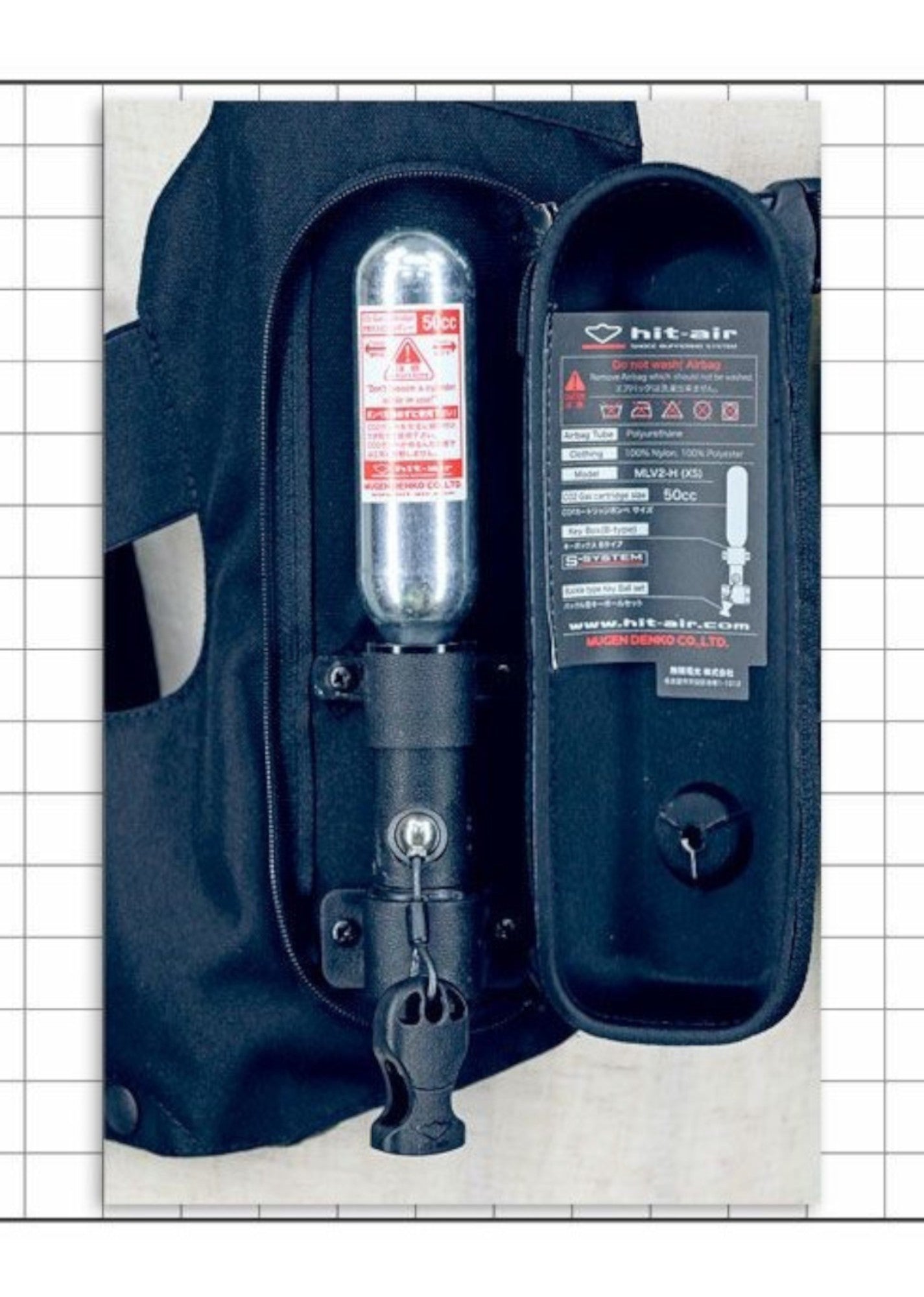 Chaleco de seguridad HIT AIR MLV2-H - Azul