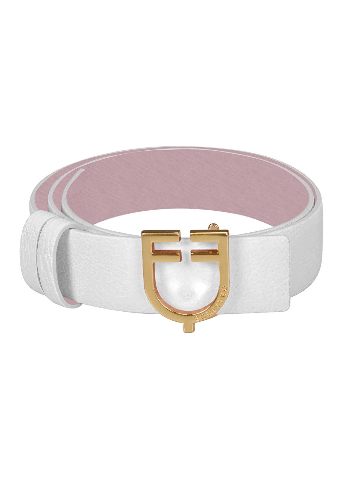 Cinturón REVERSIBLE Equestro - Blanco Rosa