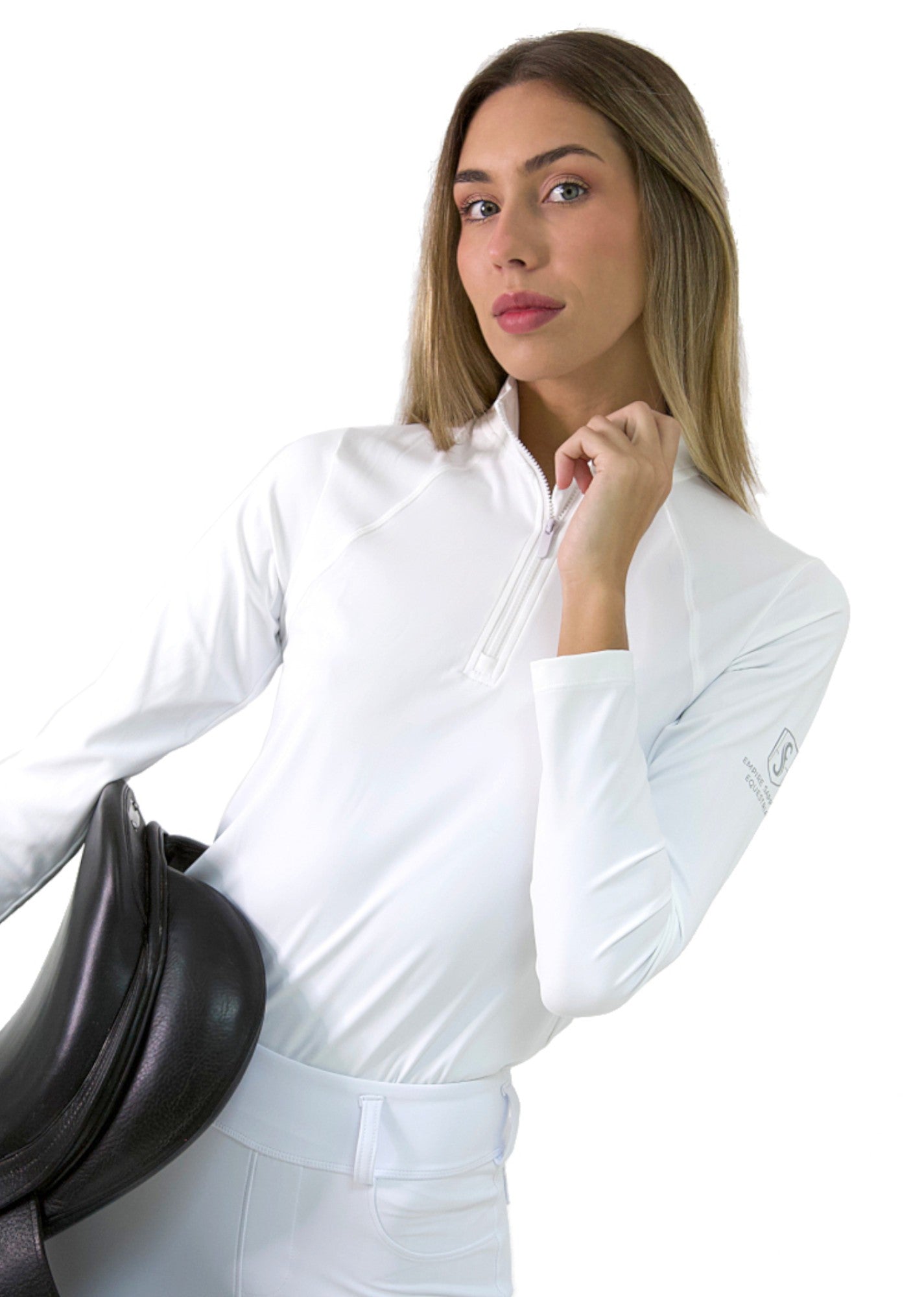 Polo Técnico Equitación ELITé - Blanco