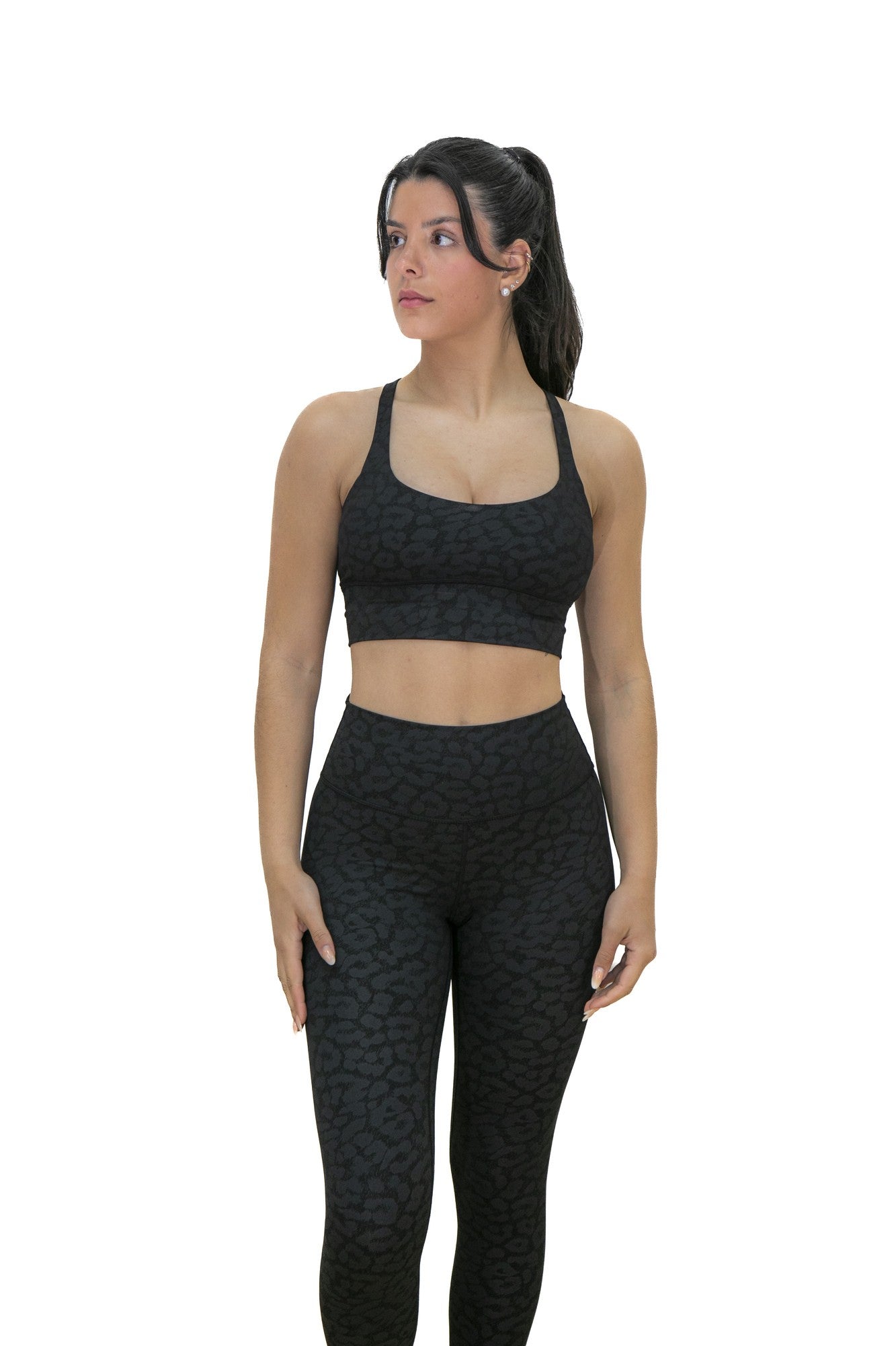 New Black Leopard Top