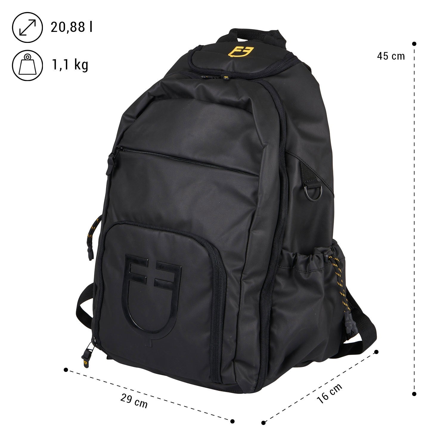 Mochila técnica unisex con múltiples bolsillos
