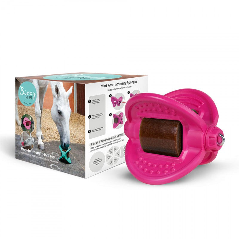 Bizzy Ball – Juguete interactivo para caballos - Rosa