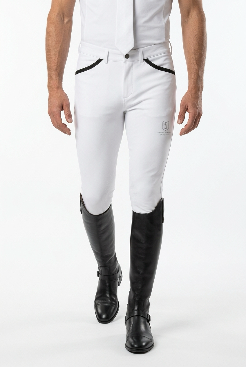 pantalon blanco equitacion hombre empire sapphire