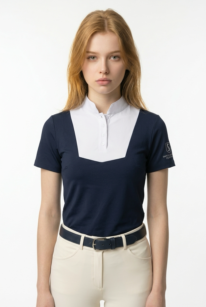 polo equitación concurso azul