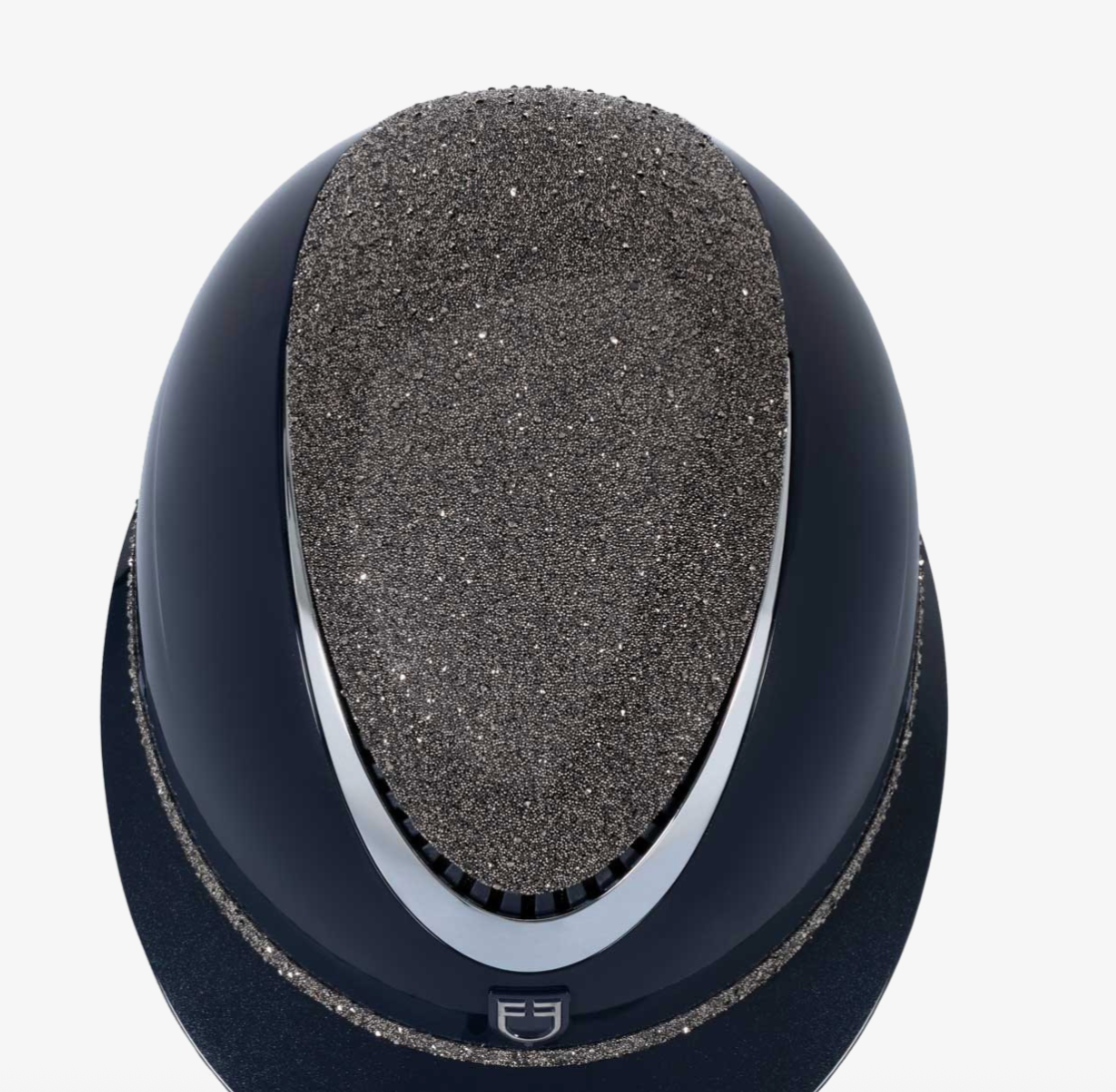 Casco con visera ancha y lentejuelas homologación EN - EQUESTRO