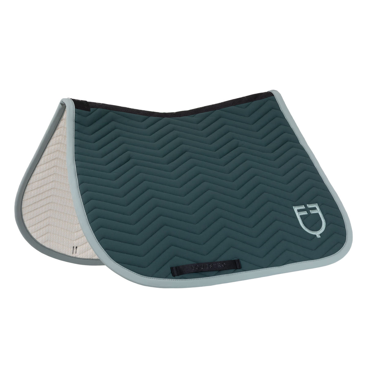 Mantilla de Salto con Acolchado de Ondas - Verde