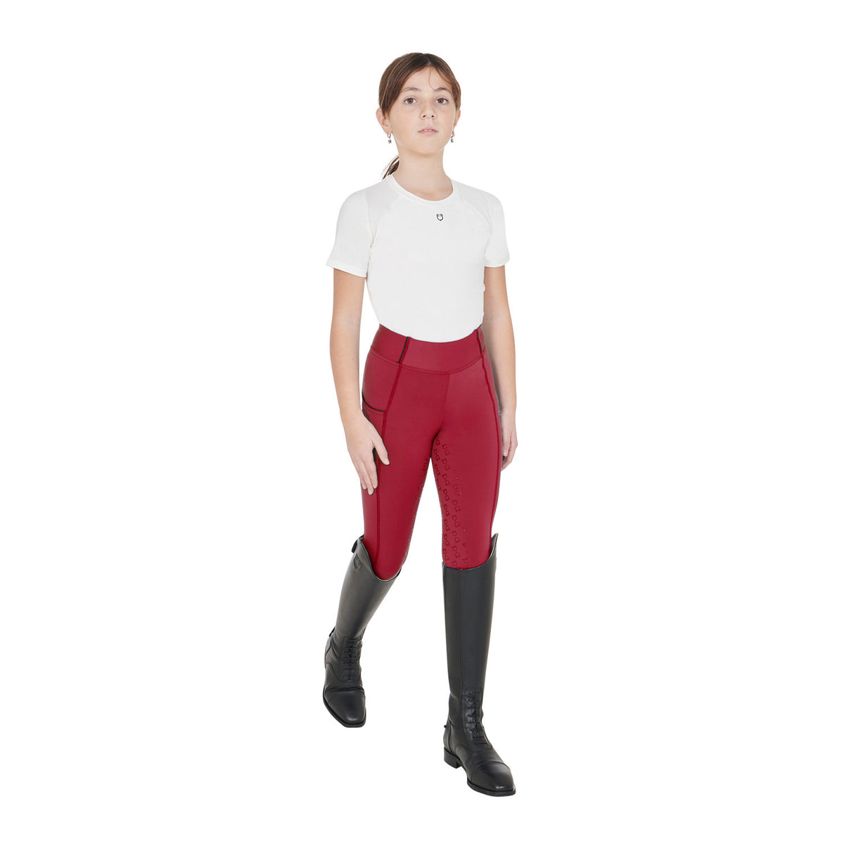 Legging para Niña con Forro Polar - Rojo