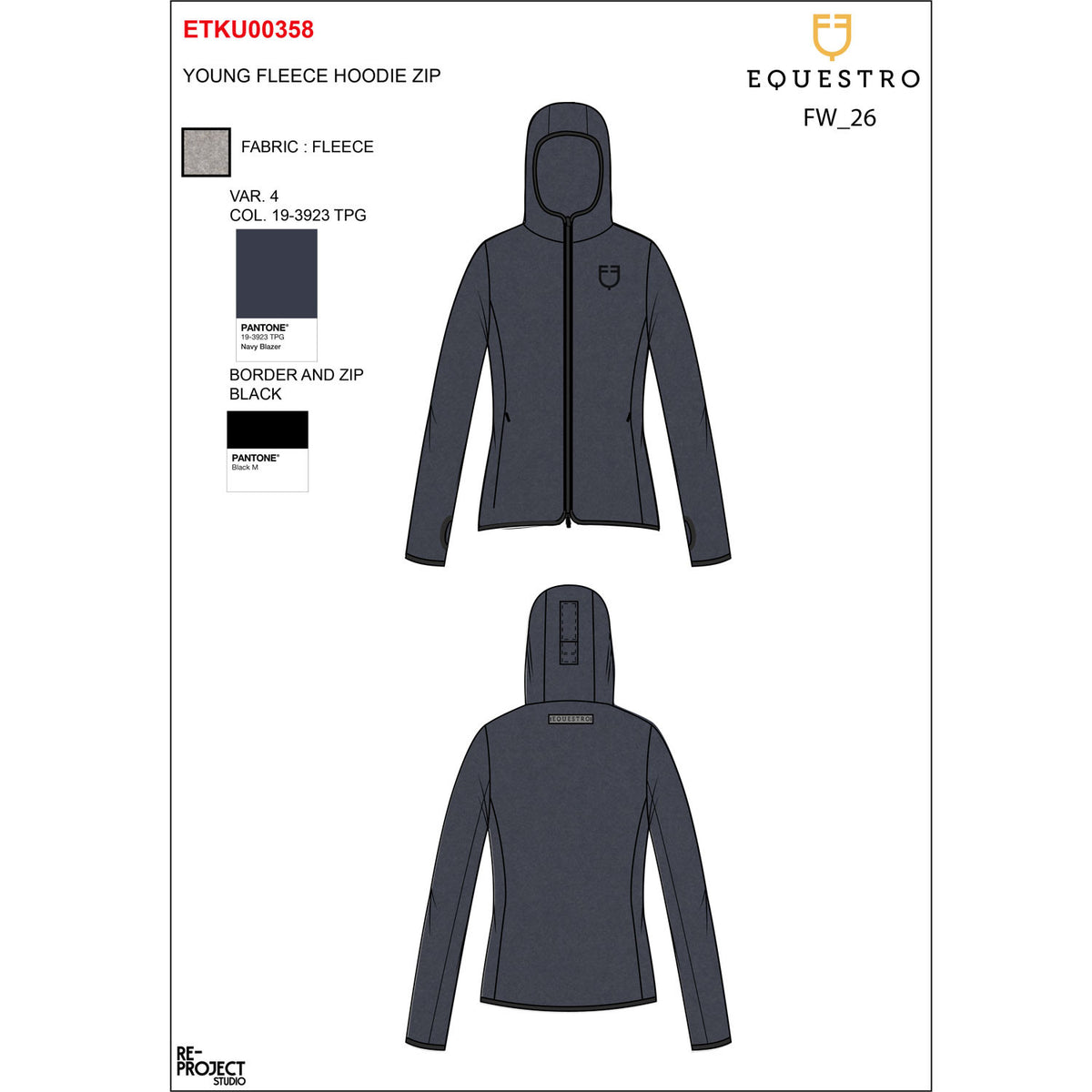 Sudadera Infantil Unisex de Forro Polar con Cremallera