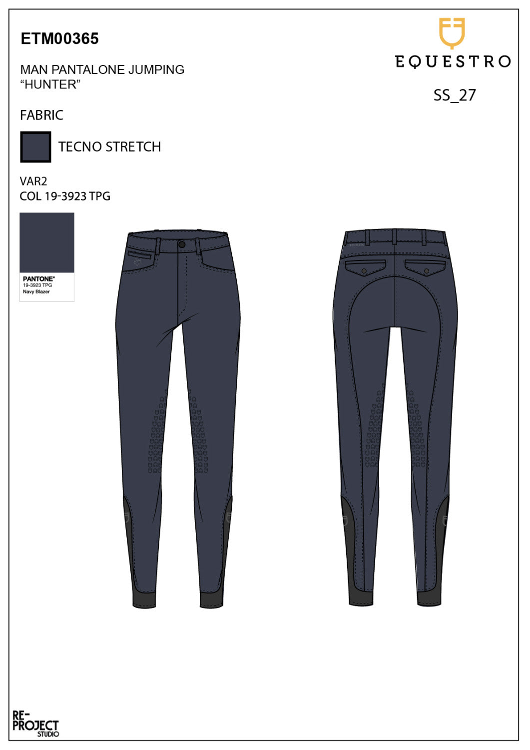 Pantalones de Hombre Slim Fit con Grip en la Rodilla