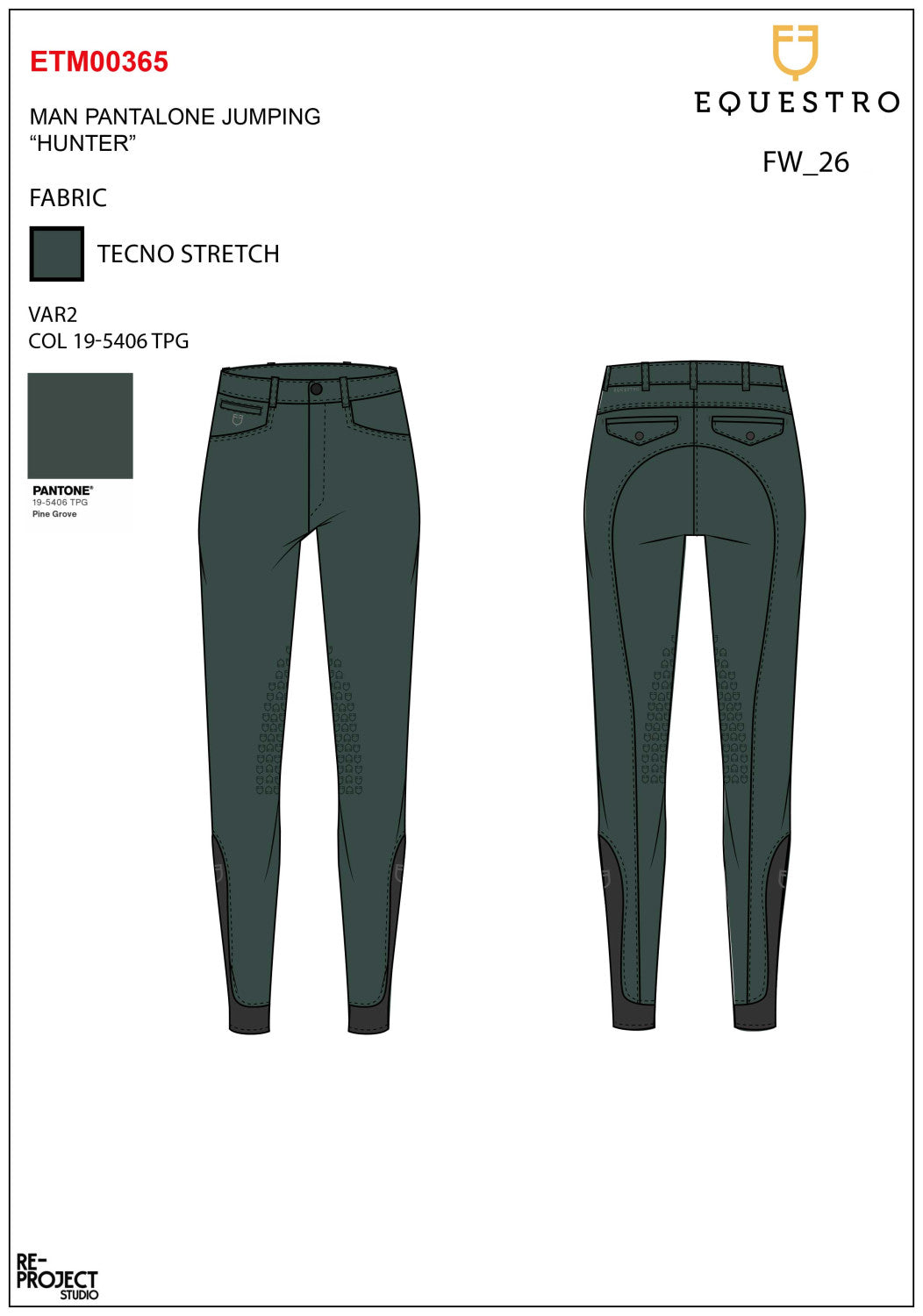 Pantalones de Hombre Slim Fit con Grip en la Rodilla