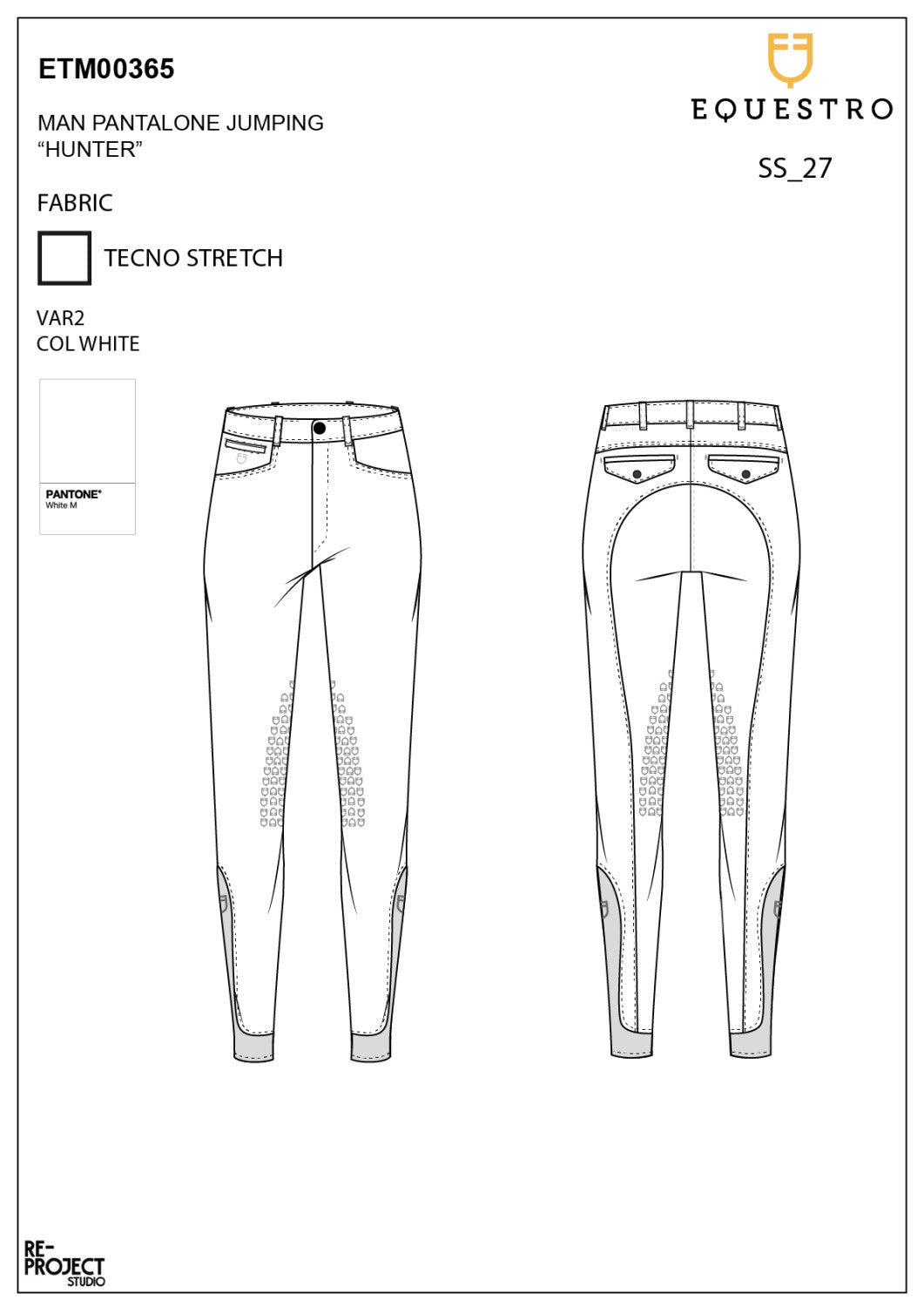Pantalones de Hombre Slim Fit con Grip en la Rodilla