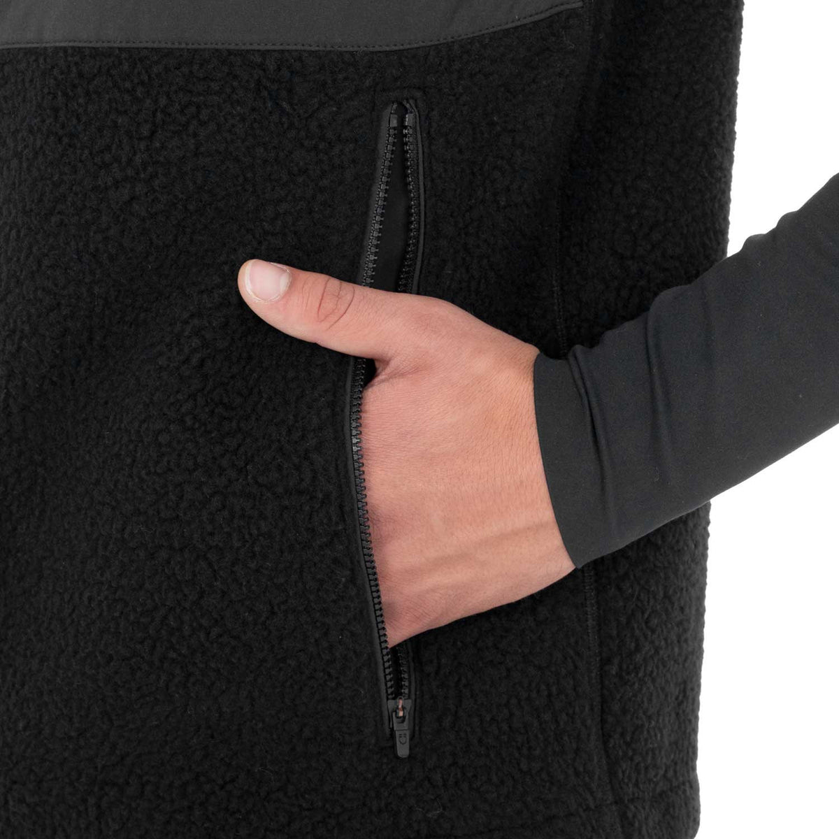 Chaleco de Hombre de Forro Teddy con Bolsillo Frontal
