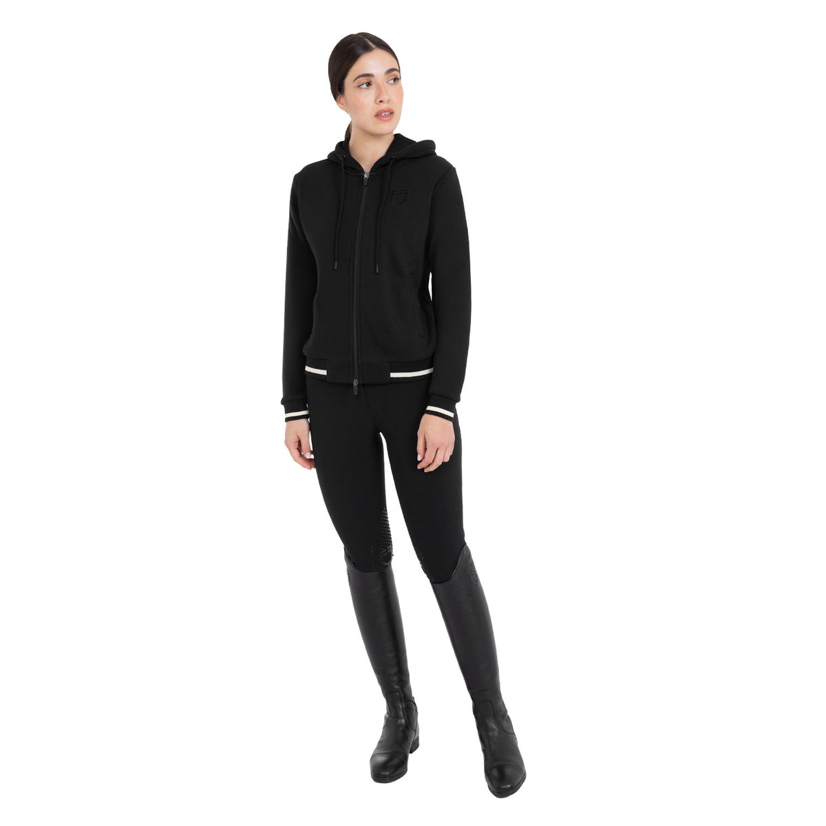 Sudadera con Capucha para Mujer y Cremallera Frontal