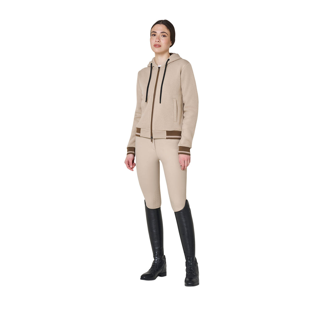 Sudadera con Capucha para Mujer y Cremallera Frontal
