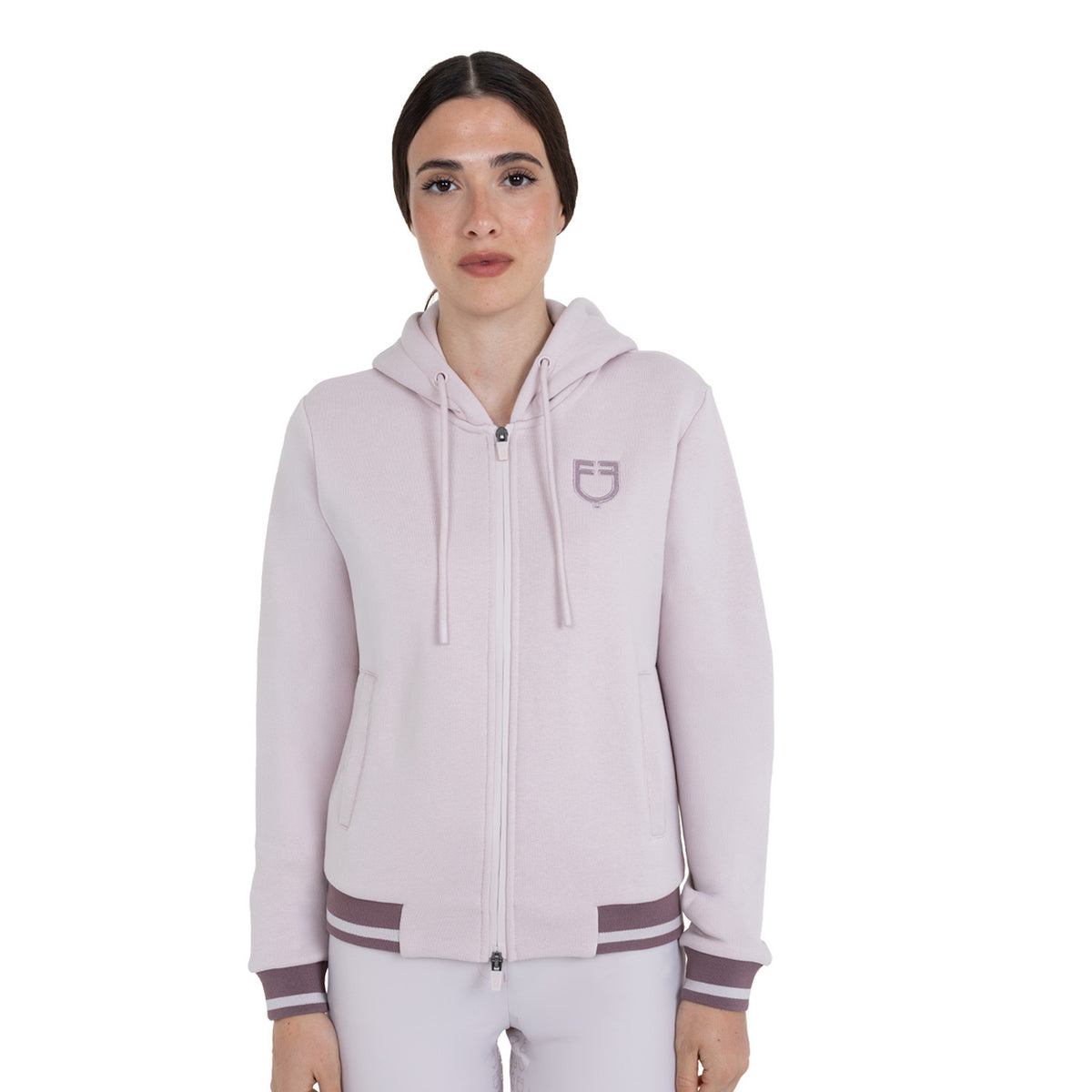 Sudadera con Capucha para Mujer y Cremallera Frontal
