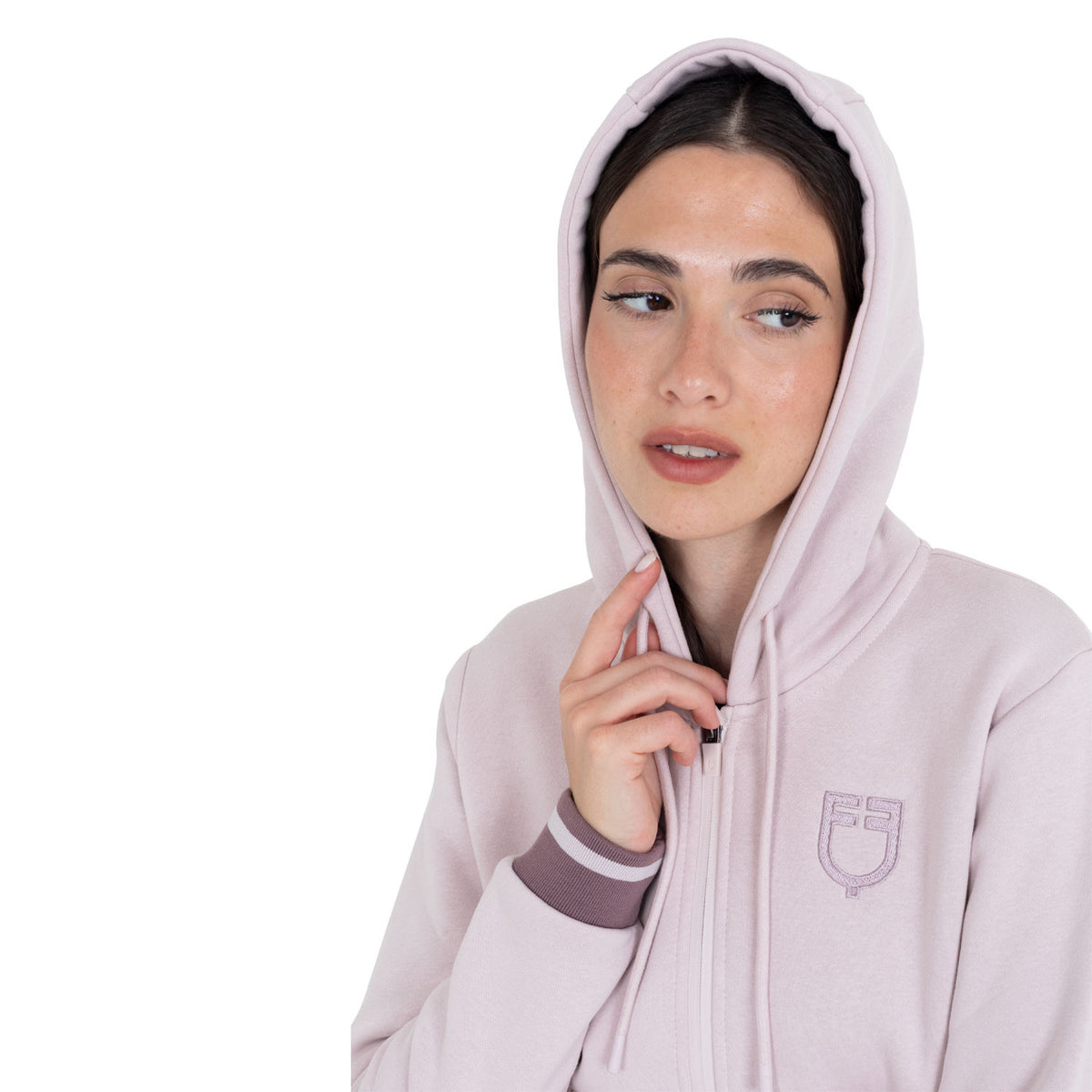 Sudadera con Capucha para Mujer y Cremallera Frontal