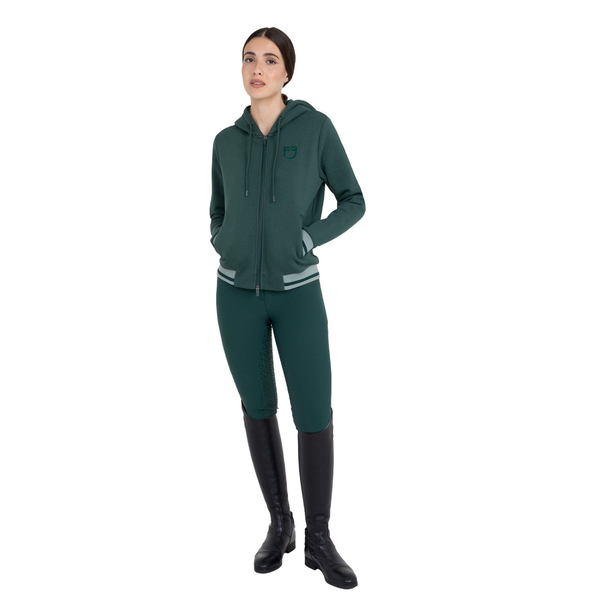 Sudadera con Capucha para Mujer y Cremallera Frontal