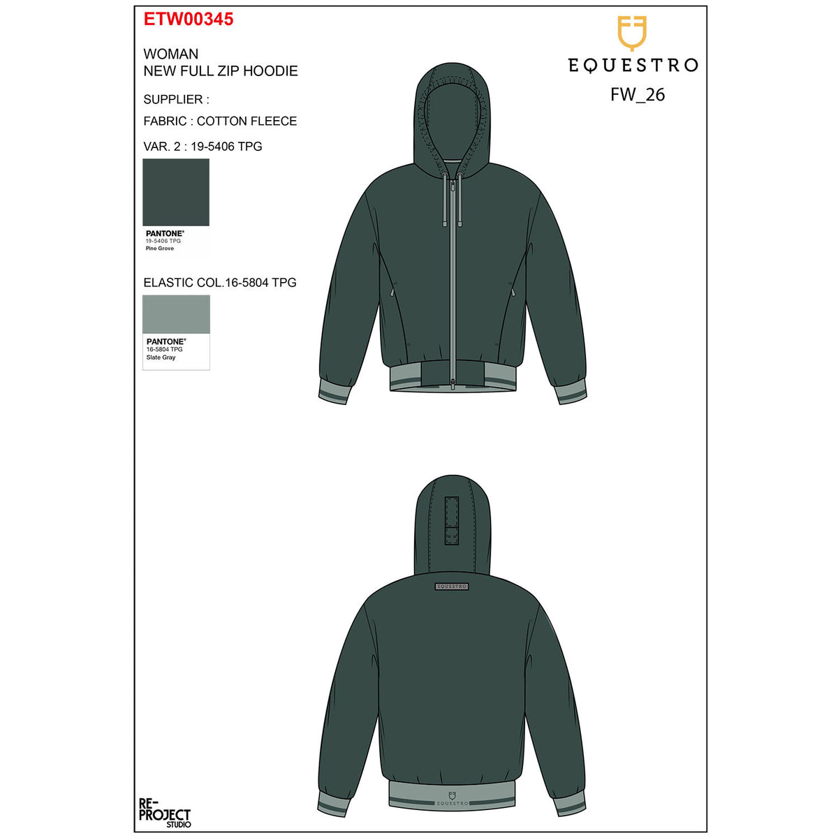 Sudadera con Capucha para Mujer y Cremallera Frontal