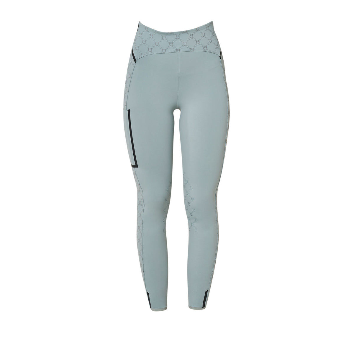 Leggings de Mujer de Cintura Alta en Tejido Técnico con Monograma