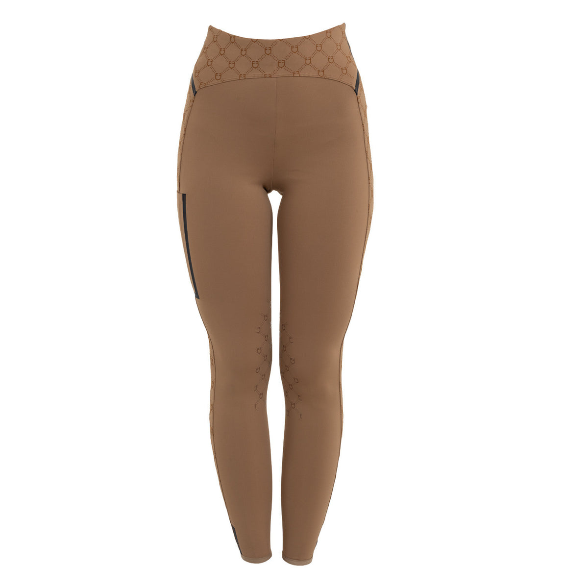 Leggings de Mujer de Cintura Alta en Tejido Técnico con Monograma