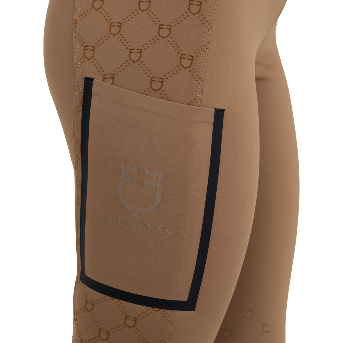 Leggings de Mujer de Cintura Alta en Tejido Técnico con Monograma