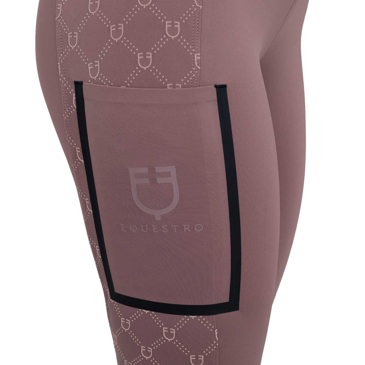 Leggings de Mujer de Cintura Alta en Tejido Técnico con Monograma