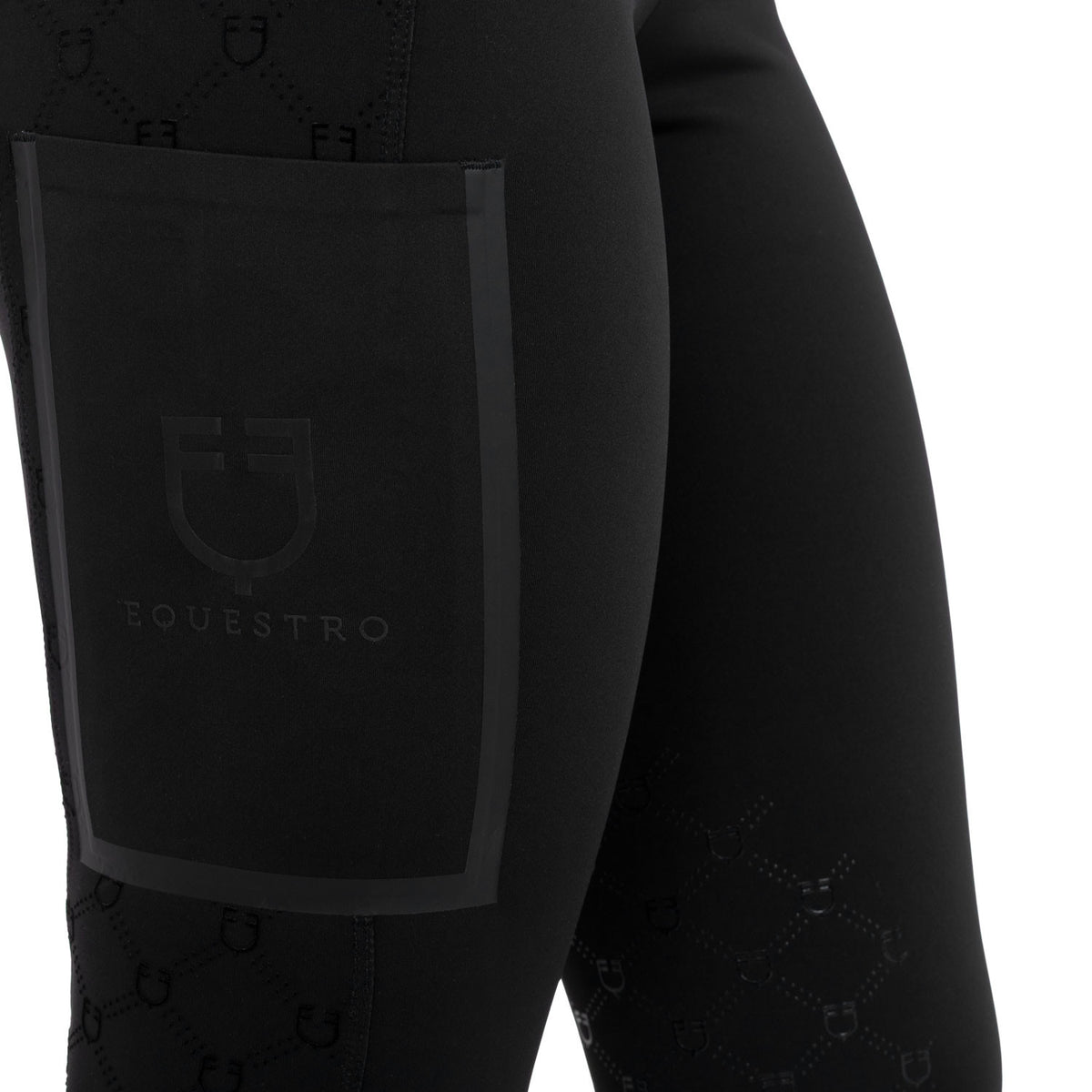 Leggings de Mujer de Cintura Alta en Tejido Técnico con Monograma