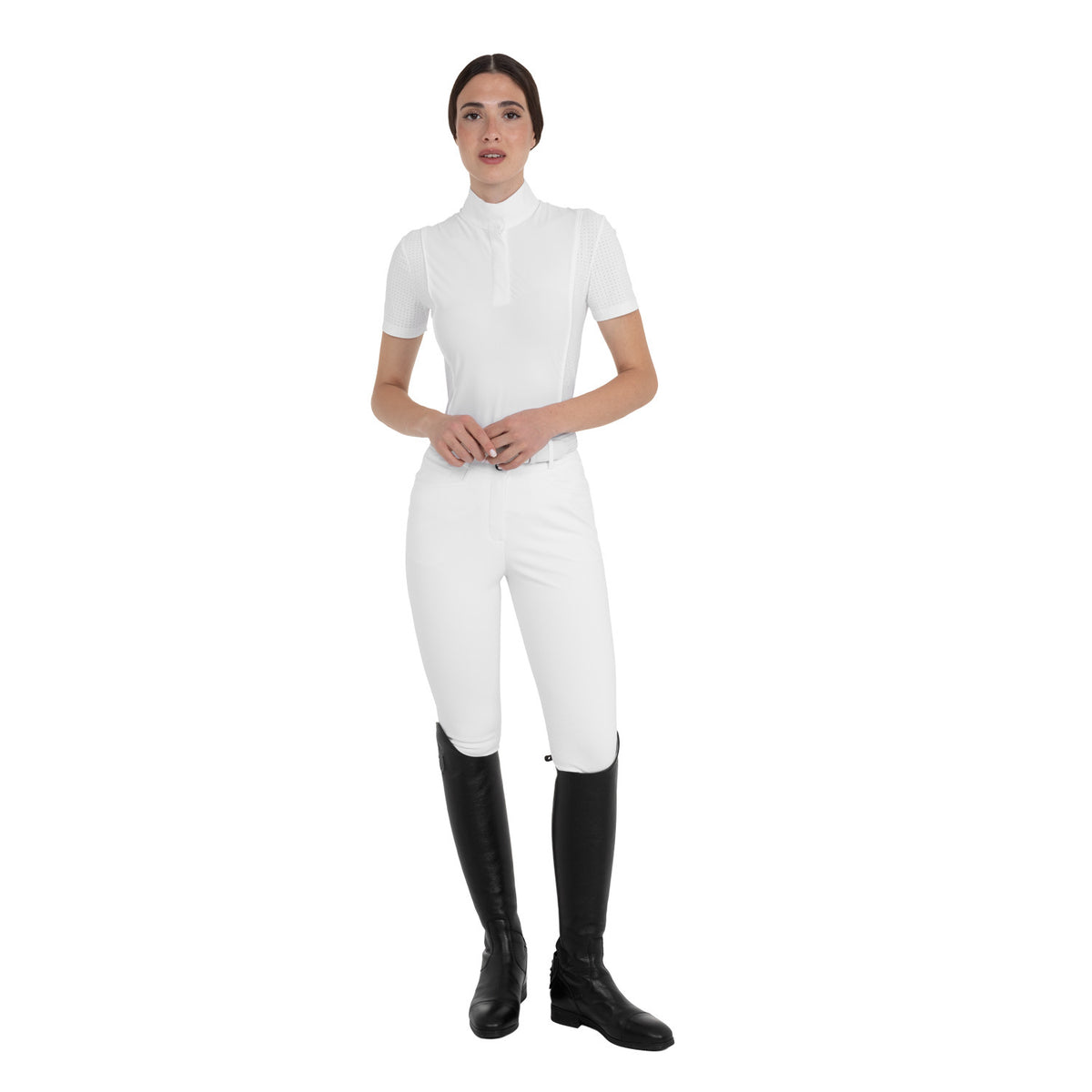 Pantalones de Mujer Cintura Alta con Grip en la Rodilla
