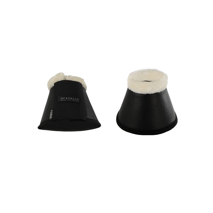 BOTAS CAMPANA ECOLÓGICA PIEL SINTÉTICA Y CIERRE VELCRO - Negro