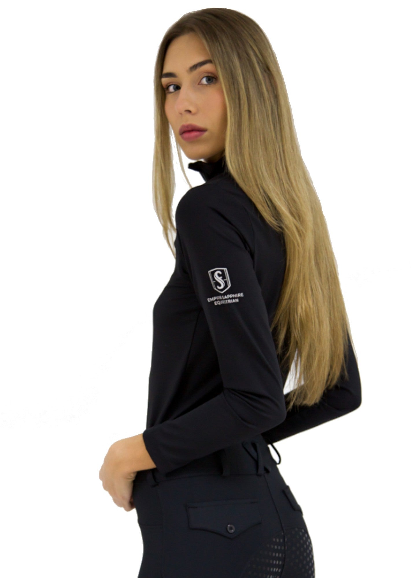 Polo Técnico Equitación  ELITé - Negro